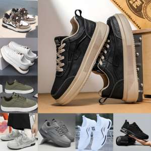 Chaussures de sport pour hommes en gros – Chaussures décontractées respirantes pour la marche – Chaussures plates tendance – Déstockage - Product Image 1