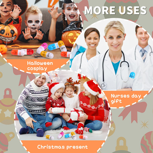 Pulpen Logo Kustom Bentuk Pil Kartun Ekspresi Wajah Unik, Dapat Ditarik Ulang, untuk Hadiah Apotek, Minggu Perawat, Sekolah, Dokter - Product Image 6