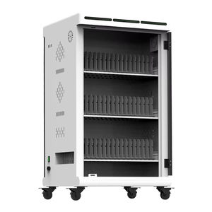 Armoire de charge pour tablettes et téléphones portables avec poignée métallique, porte à clé, design durable et écologique pour l'organisation centralisée des écoles - Product Image 2