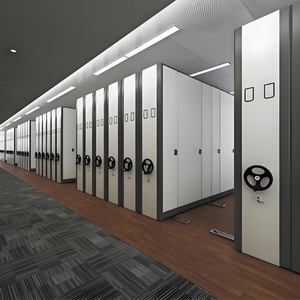 Hand-cranked Mobile <strong>Shelves</strong> with Tracks <strong>File</strong> <strong>Cabinets</strong> <strong>File</strong> Dense Shelving Mobile Storage <strong>Office</strong> <strong>File</strong> <strong>Cabinets</strong> - Product Image 1