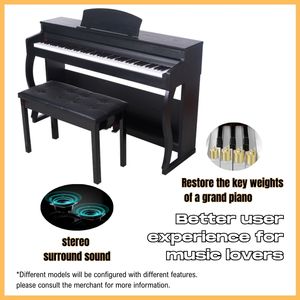 2024 Buena calidad <span class=keywords><strong>Prime</strong></span> Home Practice Piano digital compacto en blanco y negro con 88 teclas ponderadas y pedal - Product Image 3