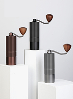 Moulin à café manuel portable en acier inoxydable 5-7 étoiles avec corps en alliage d'aluminium et broyeur à mèches réglable pour la maison et l'extérieur