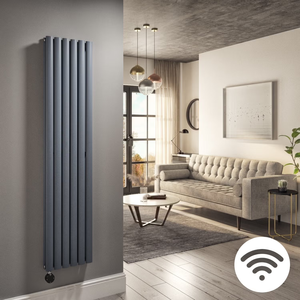 <span class=keywords><strong>Radiateur</strong></span> à colonne ovale verticale anthracite, panneau simple, panneau double, radiateurs design, <span class=keywords><strong>hauteur</strong></span> 1800 mm - Product Image 3