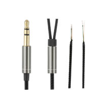 Câble combiné pour écouteurs, tressé en tissu, modulaire, coaxial et à paire torsadée 3-en-1, avec blindage et fil souple pour moniteur, lecteur DVD et microphone
