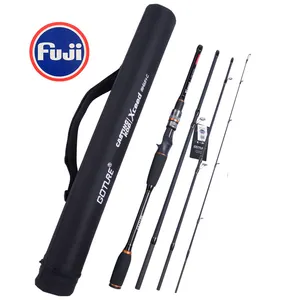 2.4m 2.7m 3m carbon cao Fuji hướng dẫn vòng mồi đúc Rod cá chép câu cá Baitcasting Rod