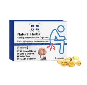 South Moon 7pcs natural herbs strength hemorrhoids capsules best hemorrhoid wound anal pain prolapse pruritus treatment product