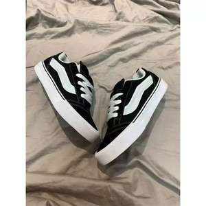 Chaussures décontractées classiques à bout fermé et semelle épaisse pour hommes et femmes, noires, confortables, toutes saisons - Product Image 2