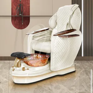 Top seller última Silla de pedicura de spa con espalda amasar masaje hidromasaje pedicura tazón silla lavabo de cerámica muebles de salón de belleza