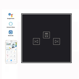 Interrupteur de rideau intelligent à voie unique standard ue et interrupteur à distance sans fil Tuya interrupteur de rideau intelligent Smart Home Touch - Product Image 2