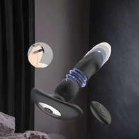 Vente en gros de jouets sexuels en silicone pour adultes, plug anal à chocs électriques, stimulateur de masturbation à vibration pour la cavité postérieure, stimulation par choc