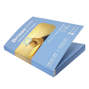 Snelle Levering Aangepaste Advertentie Promotie A4 A5 Papieren Document Presentatie Bestand Map Met Twee Zak - Product Image 3