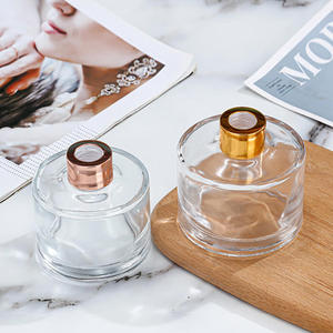 Sang Trọng Cao Cấp Thủy Tinh Cho <span class=keywords><strong>Reed</strong></span> Khuếch Tán Chai Vòng Dễ Dàng Mở End Bơm Phun Hình Dạng Phẳng - Product Image 4