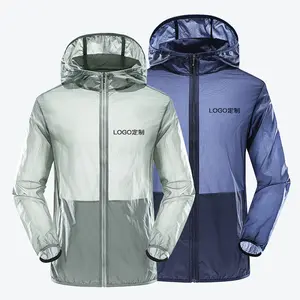 Vestes respirantes unisexes de protection solaire contre les UV vêtements d'été en soie de glace respirante vêtements de protection solaire