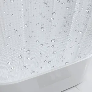 3D-Druck Badezimmer Dusch vorhang Umwelt freundlich Transparent 8g Angepasst zum Fabrik preis