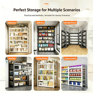 Estantería Metálica Ajustable sin Pernos de Alta Capacidad de Carga, Estantería de Acero de 5 Niveles <span class=keywords><strong>para</strong></span> Almacén - Product Image 4