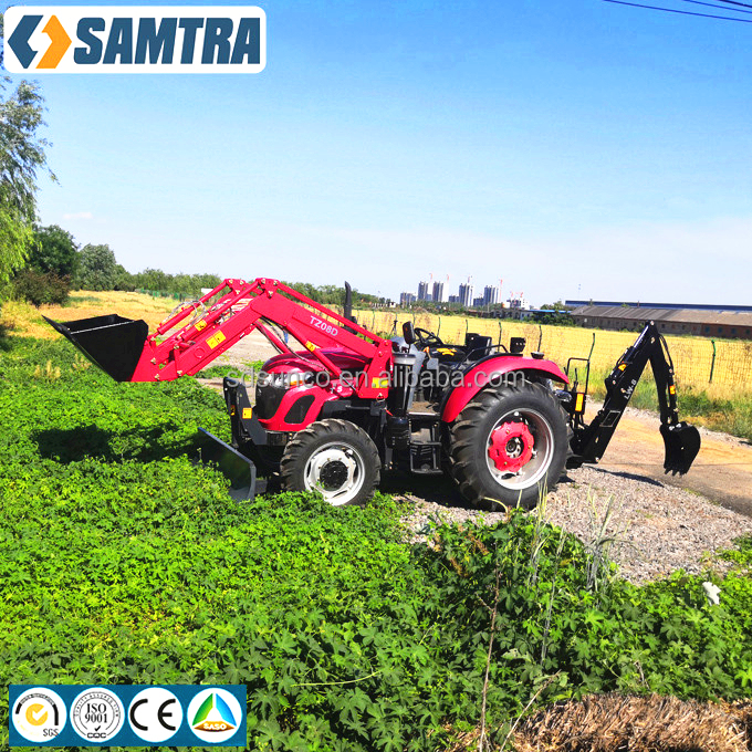 Одобрено CE! 55hp Трактор 3 точечная навеска гидравлический буксируего экскаватор