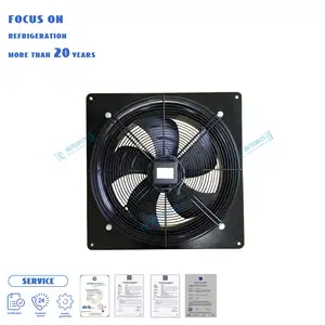 Ventiladores de flujo axial de condensador 220V 380V 200 ~ 260W ventilador de ventilación de rotor externo AC ventilador industrial de refrigeración axial