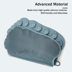 Dusch fuß wäscher Reiniger <span class=keywords><strong>Massage</strong></span> gerät Rutsch feste Kunststoff bürste für Bein <span class=keywords><strong>massage</strong></span> mit Saugnäpfen - Product Image 2