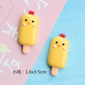 Nouvel été Imitation Popsicle résine dessin animé accessoires Halloween dessin animé Popsicle nourriture jouer bricolage étui de téléphone portable matériel bricolage - Product Image 4