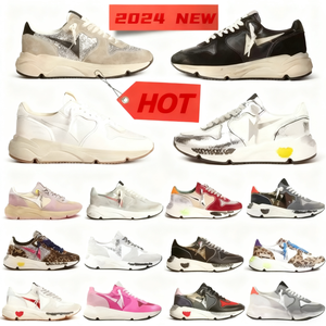 Baskets de créateur Superstar, chaussures de course classiques blanches vintage à paillettes, à lacets, avec empeigne en maille, unisexe, pour l'hiver, tendance mode pour la marche - Product Image 1