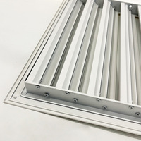 Grille de ventilation rectangulaire linéaire moderne en alliage d'aluminium réglable et durable pour système de climatisation, idéale pour hôtels et hôpitaux