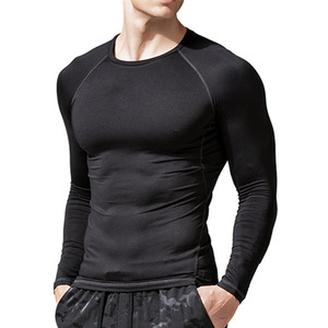 Fabricantes de Ropa Deportiva Personalizada, Ropa Deportiva para <span class=keywords><strong>Hombre</strong></span>, Mallas Deportivas, Ropa para <span class=keywords><strong>Correr</strong></span>, <span class=keywords><strong>Camiseta</strong></span> Ajustada de <span class=keywords><strong>Manga</strong></span> <span class=keywords><strong>Larga</strong></span> de Secado Rápido - Product Image 1