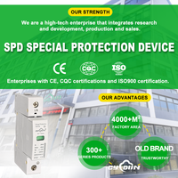 Dispositif de protection contre les surtensions 1P SPD, blanc classique, courant et tension personnalisables, norme européenne, pour système de distribution d'énergie basse tension