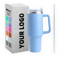Gobelet de Noël par sublimation 40oz/30oz - Tasse à café en acier inoxydable à double paroi, verre à vin et gobelet en papier avec poignée