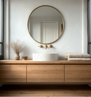 Mohom Lavabo de comptoir en béton au design moderne et luxueux avec une capacité de 16L pour la maison, l'hôtel et le nettoyage facile.
