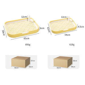 बड़े कुत्ते के शौचालय की क्षमता प्रशिक्षण सुविधाजनक हटाने योग्य जाल ट्रे को सहज कुत्ते के इनडोर पालतू शौचालय के लिए मजबूत - Product Image 6
