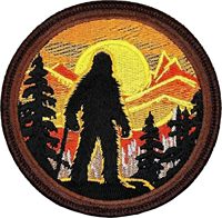 Patchs thermocollants ou à coudre en toile écologique, brodés et appliqués, motif Bigfoot, Yeti, Sasquatch, Science-fiction, 3,5 pouces, pour vêtements, jeans, sacs à dos