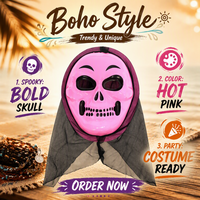 Masques de fête d'horreur Meiteda pour Halloween et remise de diplôme, masques intégraux en PVC imperméables, accessoires de costume effrayants tendance et personnalisés, fournitures de cosplay