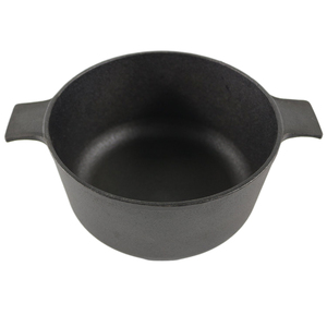 <span class=keywords><strong>Cocotte</strong></span> <span class=keywords><strong>en</strong></span> <span class=keywords><strong>fonte</strong></span> ronde 2-<span class=keywords><strong>en</strong></span>-1 avec couvercle-poêle - Ustensile de cuisson polyvalent - Product Image 6