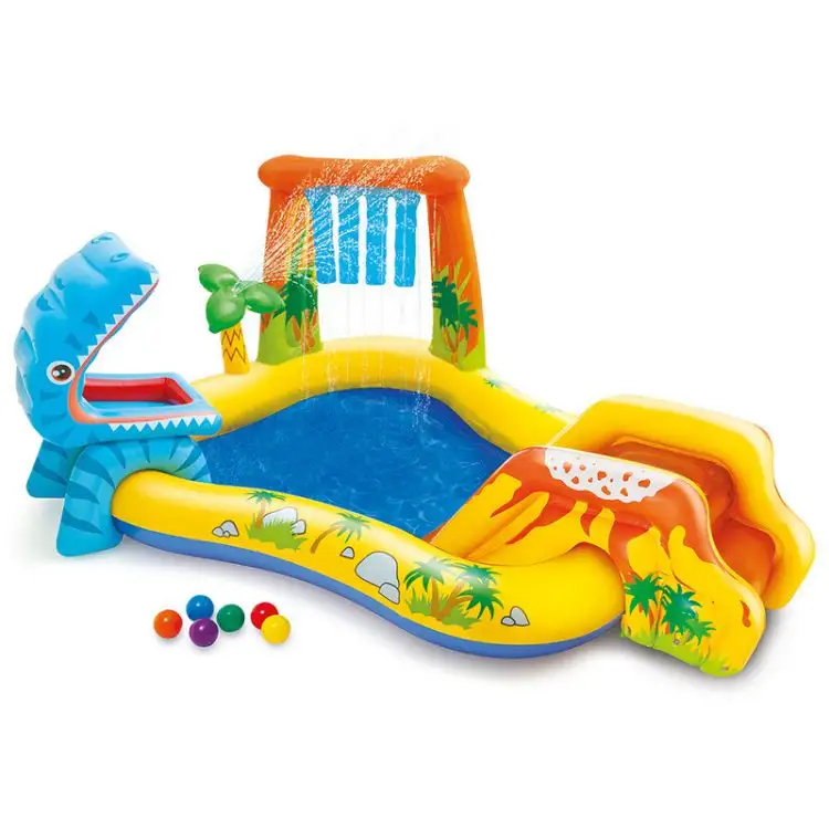 INTEX-centro de juegos acuáticos inflable para niños, piscina de tela Oxford, 57444