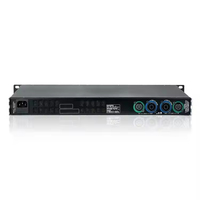 Amplificateur de puissance professionnel 600W classe D 4 canaux, système audio en rack 1U, quatre amplificateurs indépendants, haute performance