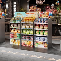 Étagères de présentation commerciales en métal pour supermarchés, magasins de proximité, pour les collations, les boissons, les aliments, les médicaments, les pharmacies, les jouets, les comptoirs de caisse