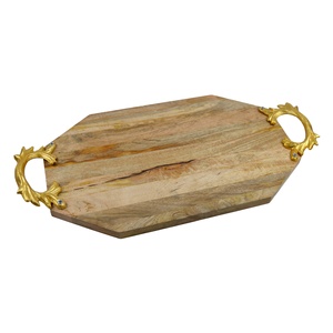 Wood Tray Food Serving and Decorative for Restaurant and Hotel Design Plated Finishing Design Wooden Tray - Product Image 4