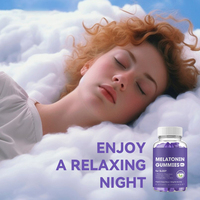 Bonbons Gommeux Sommeil 60 Unités Soutien Occasionnel au Sommeil 3 mg Mélatonine L-Théanine Camomille Mélisse Aide au Sommeil Mûre