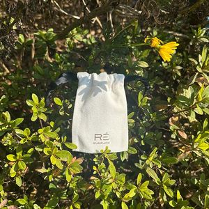 Customized Cotton Canvas <b>Drawstring</b> Bag White Cotton Fabric Gift Packaging <b>Pouch</b> with Black Ribbon - Product Image 4