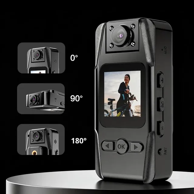 WIFI 4K 12 Hour Mini Body Camera by Cop Wearable Worn Video Cameras with Night Vision Body Worn Camera