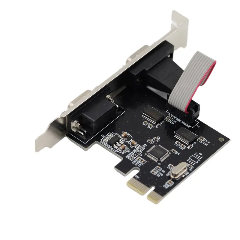 Scheda di espansione seriale PCIE 2 porte RS232 DB9 scheda adattatore PCI Express PC 2S COM