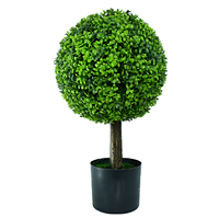 Vente en gros de feuilles de palmier artificielles, petit arbre mort extérieur, buis artificiels pour la décoration intérieure