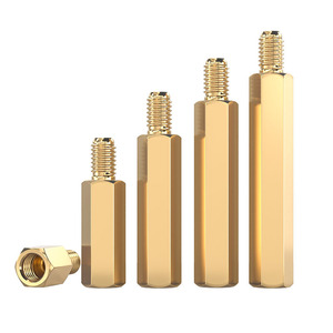 Hexagonal Copper Standoffs Single Head Studs Motherboard Screws Spacing Support Mixed Package Grade A Brass Passivation - Product Image 2