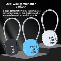 Mini cadenas à code pour bagages, sacs à dos, casiers de dortoir et trousses à crayons - Alliage de zinc, étanche