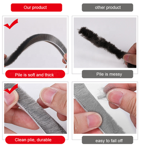 Prezzo di fabbrica a buon mercato chiaro Pvc striscia di tenuta <span class=keywords><strong>spazzola</strong></span> striscia meteo per finestra scorrevole e <span class=keywords><strong>sotto</strong></span> la <span class=keywords><strong>porta</strong></span> - Product Image 5