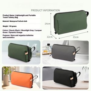 Nouvelle trousse de rangement Oxford haut de gamme, grande capacité, étanche et durable, avec séparation sec-humide, pour voyages d'affaires et cosmétiques - Product Image 3
