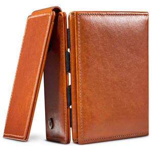 Genuine Leather <b>Wallet</b> Men's Multi-Card RFID Anti-Theft Light <b>Brown</b> Spring 2026 Everyday Use - Product Image 1