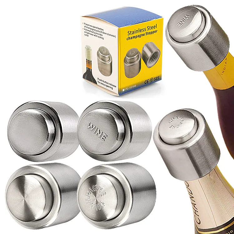 HJH187 Date function Wine Vacuum Stopper Bar Kitchen Accessories Sealed Plugger Champagne Stopper Sparkling Wine Stoppers