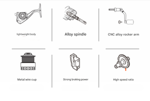 ルアーロングキャスティングユニバーサルスピニングリールギャップレス4+1ベアリングユニバーサル高強度ナイロンフィッシングリールが低価格で販売中 - Product Image 5