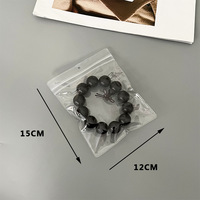Bolsas de Embalaje Reutilizables de Plástico Transparente con Cierre de Cremallera para Joyería, Pendientes, Pulseras, Bolsa con Cierre Personalizada con Anillo